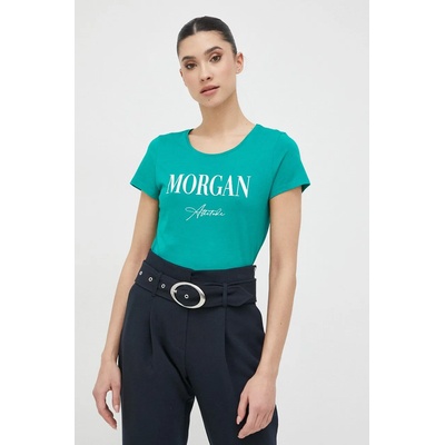 Morgan Тениска Morgan в зелено (DATTI.VERT.VEGETAL./.BL)