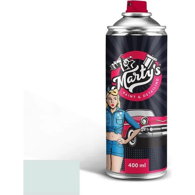 Marty's Autolak ve spreji Škoda LF9F BÍLÁ LASER kvalita autolaku Standardní sprej 400ml