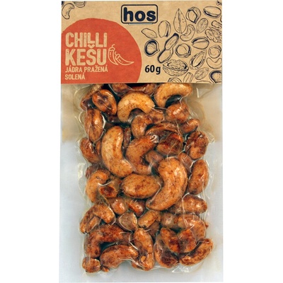 HOS Chilli kešu jadra pražená solená 60 g