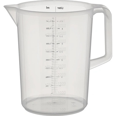 Džbánek z polypropylénu s odměrkou 5 l | APS, 30057 modrá;poloprůhledná