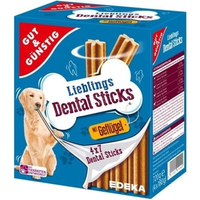 G&G Dentální tyčinky drůběží multipack 4 x 180 g 720 g