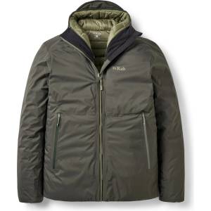 Rab Мъжко пухено яке Rab Microlight Shield Jacket Down jacket - Dark Army - размер XL (004-7612-0214)