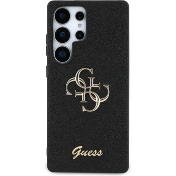 GUESS Калъф за Samsung S25 Ultra, Guess Glitter 4G Metal Logo Case, Черен (GUHCS25LHG4SGK)