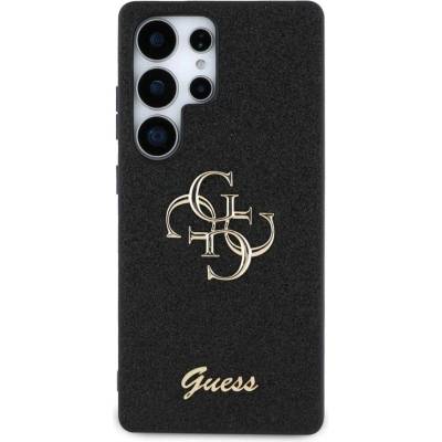 GUESS Калъф за Samsung S25 Ultra, Guess Glitter 4G Metal Logo Case, Черен (GUHCS25LHG4SGK)