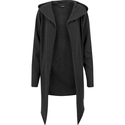 Urban Classics Long Open Edge cardigan pánský tmavosivý