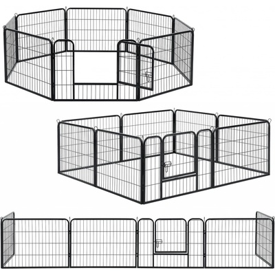FurniGO Kovová ohrádka pro štěňátka 160 x 160 x 60 cm – Sleviste.cz