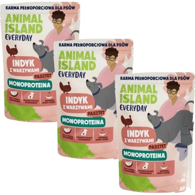 Animal Island Everyday Monoprotein Turkey 3 x 300 g