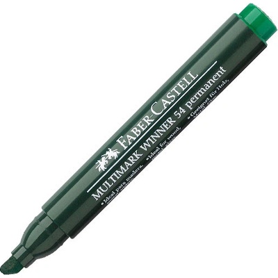 Faber-Castell Перм. маркер Faber-Castell 54 Скосен вр Зелен (1605517-03-1010120126- НЕ)