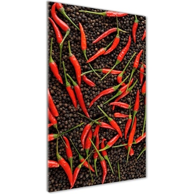 Vertikálny fotoobraz na skle Chilli papričky 50x100 cm