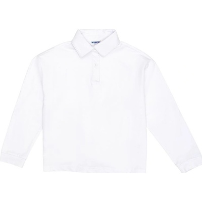Winkiki Kids Wear Dívčí polo s dlouhým rukávem bílá