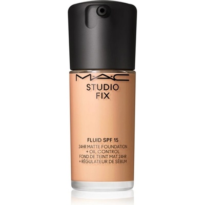 MAC Cosmetics Studio Fix Fluid SPF 15 24HR Matte Foundation + Oil Control матиращ фон дьо тен SPF 15 цвят N6.5 30ml