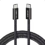 Anker Кабел с бързо зареждане за устройства с USB-C порт - Anker Zolo USB-C to USB-C Cable 240W (180 см) (черен) (A8060H12)