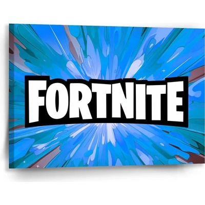 Sablio Obraz FORTNITE modrá - 90x60 cm