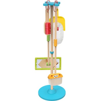 Tooky Toy Дървен комплект за почистване tf436