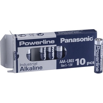 Panasonic Алкални батерии индустриални LR03 AAA 1, 5V 10PK INDUSTRIAL Powerline PANASONIC (PAN-BA-LR03-10PK-IND)