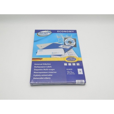 E100 Etikety ILK 100 listů bílá 97 x 42,3 mm ELA039