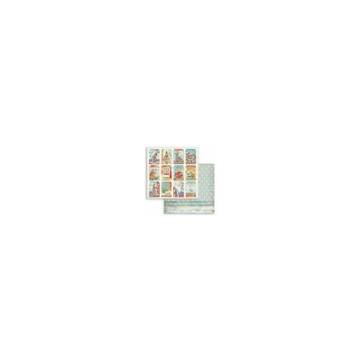Christmas Patchwork, kartičky 30,5x30,5 scrapbook Stamperia SCR525462803