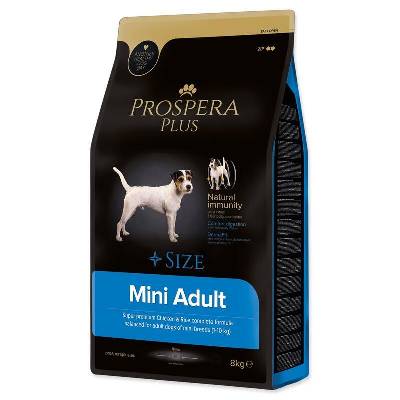 Krmivo Prospera Plus Mini Adult kuře s rýží 8 kg