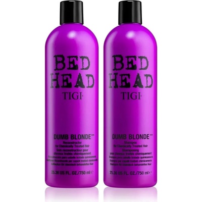 TIGI Bed Head Dumb Blonde изгодна опаковка (за боядисана коса) за жени
