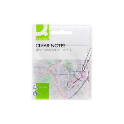 Q-CONNECT Pолупрозрачни СЗЛ листчета 76x76см 50л бели