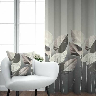 Ervi Blackout zatemňovací závěs Super print - Elegantní listí č.27