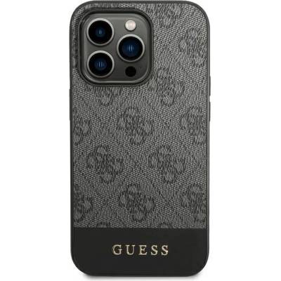 GUESS Гръб Guess 4G Stripe Case за iPhone 14 Pro - Сив
