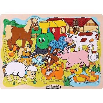 Image 1 of Woodyland Woody - Дървен пъзел Веселото влакче