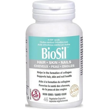 Natural Factors BioSil Hair, Skin & Nails, 118 mg, 46 капсули, Natural Factors (0177 PN)