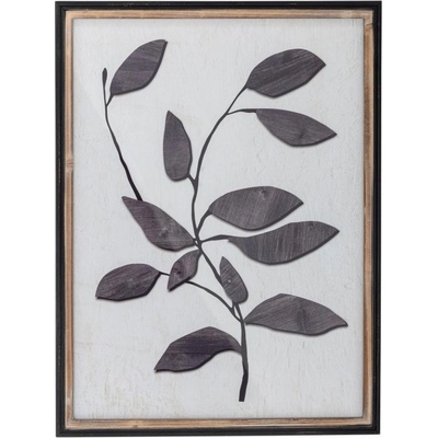 Dekorace v dřevěném rámu 58x42 cm VILAR Bloomingville - přírodní