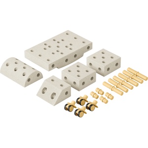 MODU Комплект за игра Modu - Explorer set, пясъчно сиво-медено златисто (MODU-SET-EXP-SG-HY)