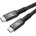 Mobilly USB4 USB-C кабел 5A, 240W, Thunderbolt 3, 40Gbps 8K@60Hz, оплетен, 50cm, черен (XXX)