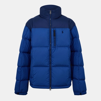 Ralph Lauren Яке POLO RALPH LAUREN Men's El Cap Waterproof Duck Down Detachable Hood Short Puffer Jacket - Newprt Nvy/Blue