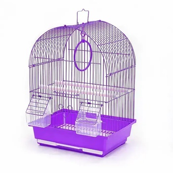 Image 1 of Зоомагазин - Зоомагазинче Клетка за малки птици с овален покрив 29x23х39см (A100)