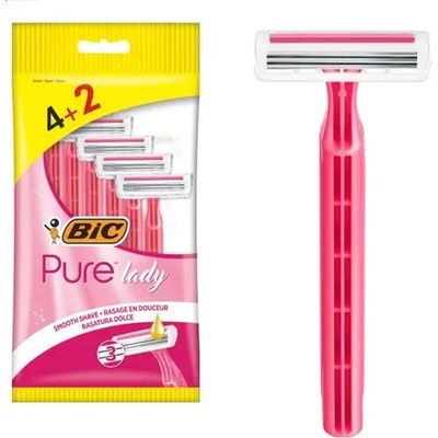 BIC САМОБРЪСНАЧКА pure 3 pink ПЛ 4+2 bic (bic 9230471)