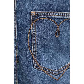 Moschino Jeans Дънкова риза Moschino Jeans дамска в синьо със свободна кройка с класическа яка 0214.8224 (0214.8224)