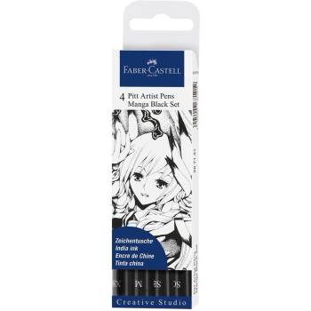 Faber-Castell Маркер Pitt Manga, размер XS, M, SC, SB, 4 бро (1010160077)