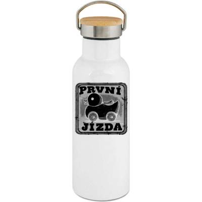 123TRIKO termoska První jízda, černý potisk 500 ml vtipné