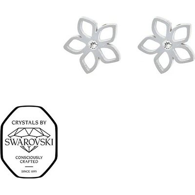 CRYSTalp Kvetinové náušnice s kryštálom Swarovski Formentera 42429.E