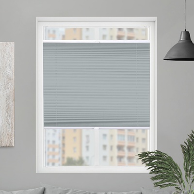 FOA Plisé roleta, s profilom Classic, DUO Blackout, Svetlo sivá, P 0550 50 x 70 cm