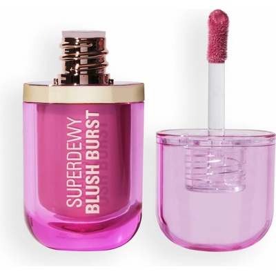Makeup Revolution Superdewy Blush Burst tekutá lícenka Bubblegum Burst Pink 4,2 ml