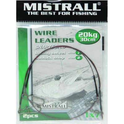 MISTRALL Lanko WIRE LEADERS 1x7 30 cm 20 kg