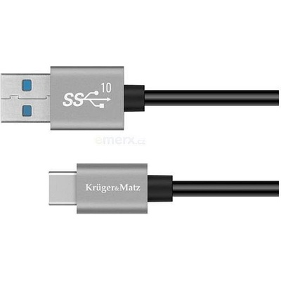 Kruger & Matz KM1263 Basic USB/USB-C, 1m, černý