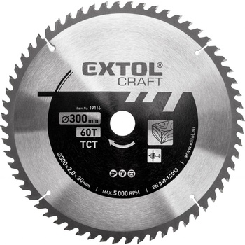 EXTOL CRAFT kotouč pilový s SK plátky, 350x2,2x30mm, 19119