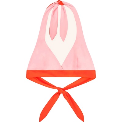 MYMARINI Дамско бикини горнище MYMARINI Women's Neckholder Top Bikini top - Poppy / Macaron (150-5672-0611)