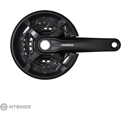 Shimano Altus FC-MT210 kľuky, 175 mm, 40/30/22T, 3x9, dvojdielne, s krytom, bez ložiska