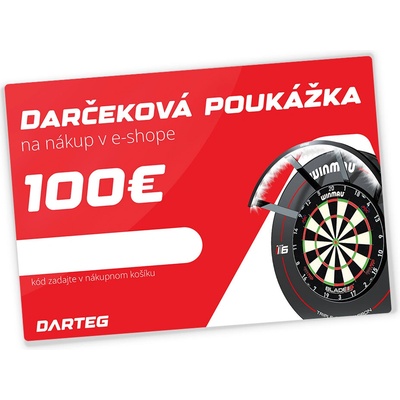 Darteg Darčeková poukážka v hodnote 100€