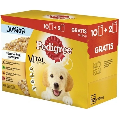 Pedigree Junior kura a morka 12 x 100 g