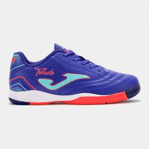 Joma Футболни обувки Joma Kids' Toledo Lace Up Indoor Football Boots - Blue/Light Blue