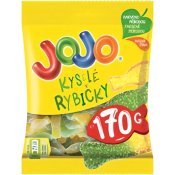 Jojo Kyselé rybičky želé s ovocnými příchutěmi 80 g