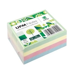 UPM Кубче самозалепващи листчета Pastel 75X75mm 400 листа